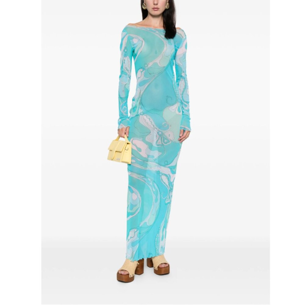 Pucci Women’s Orchidee sheer maxi dress